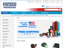 Tablet Screenshot of fintechabrasives.com